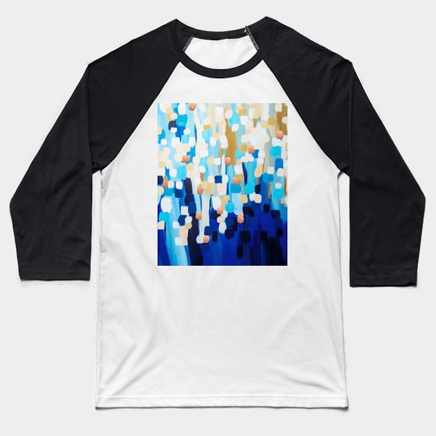 Ocean Flowers Baseball T-Shirt by Safarichic